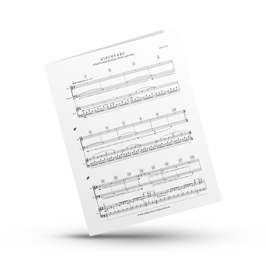 [Score & Parts] Discovery (A Self Portrait for Violin, Cello and Piano)