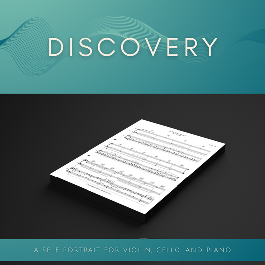 [Score & Parts] Discovery (A Self Portrait for Violin, Cello and Piano)